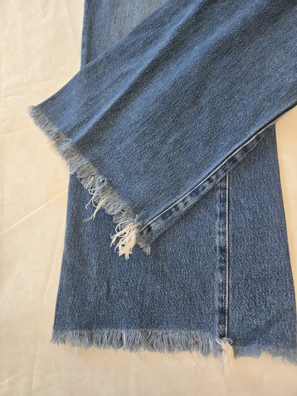 Banana Republic Wide-Leg High-Rise Jeans in Medium Blue Wash